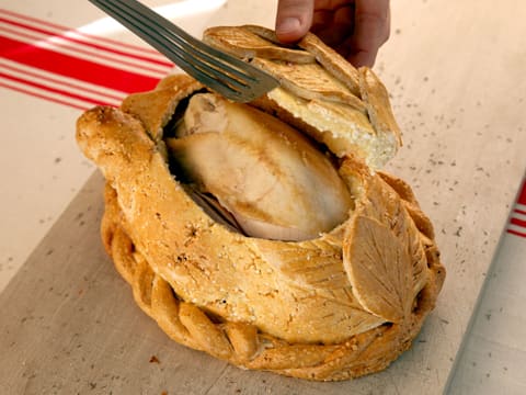 Poulet en croûte de sel